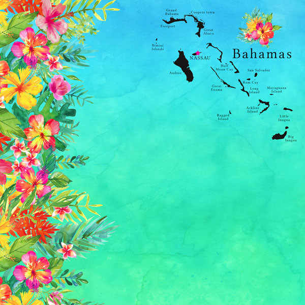 Scrapbooksrus BAHAMAS GETAWAY 12”X12” Scrapbook Kit