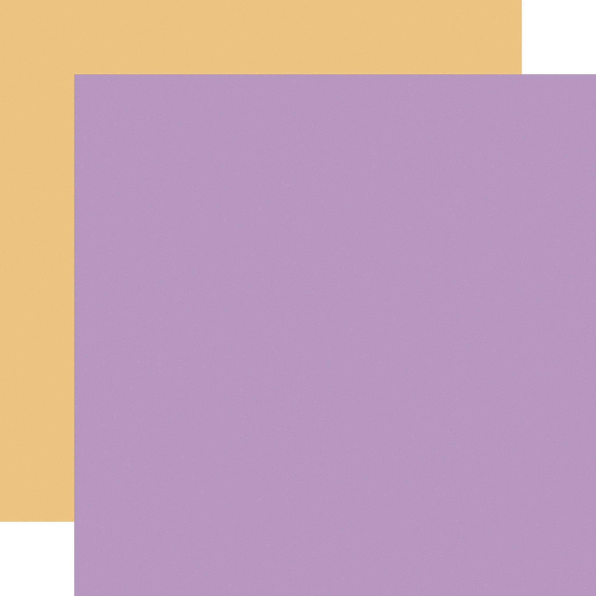 Echo Park It’s Your Birthday Girl PURPLE YELLOW Solids 12"X12" Scrapbook Cardstock