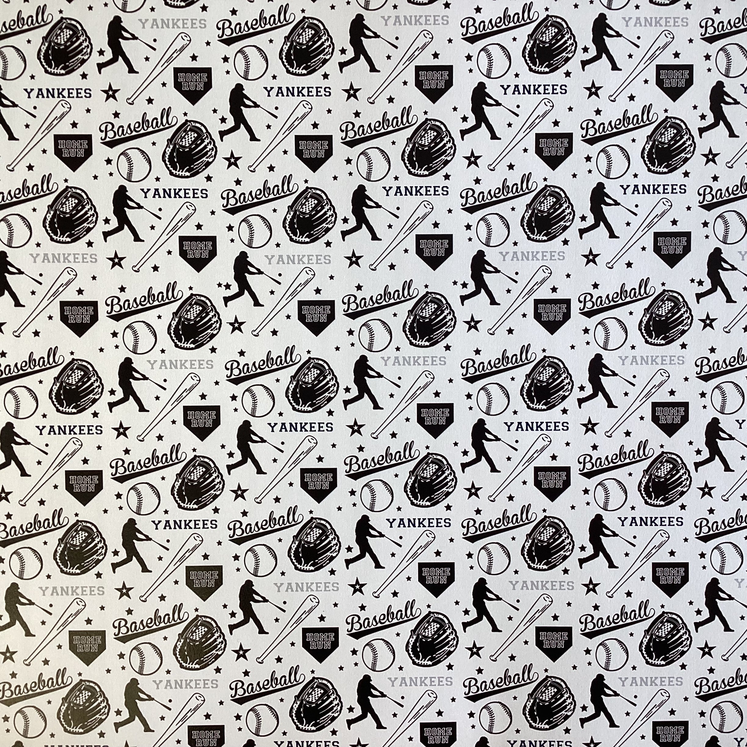 Scrapbooksrus YANKEES BASEBALL 12"X12" Scrapbook Paper Kit 12 Sheets