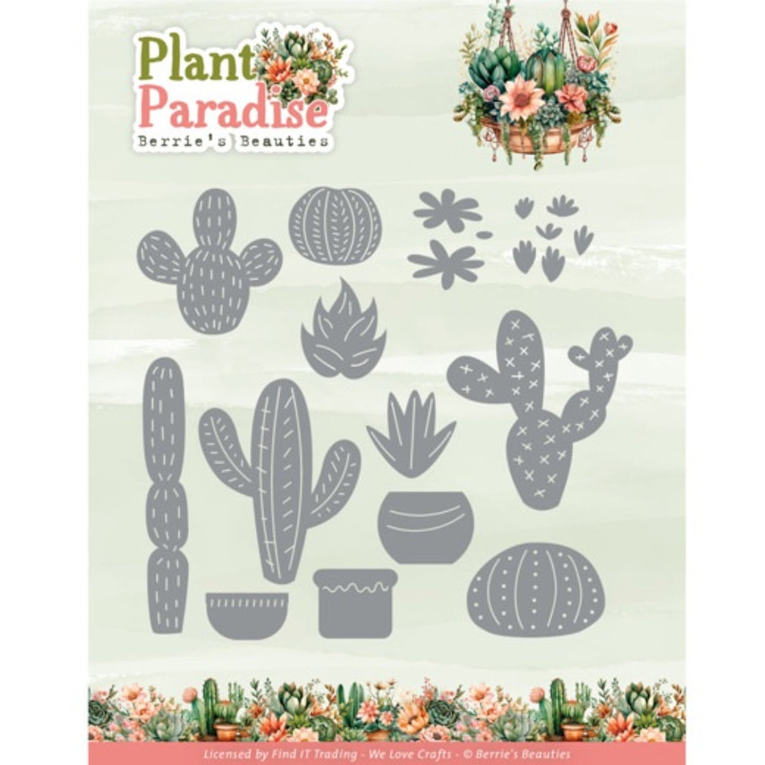 Plant Paradise Berries Beauties CACTUS PARADISE 13 Metal Cutting Dies