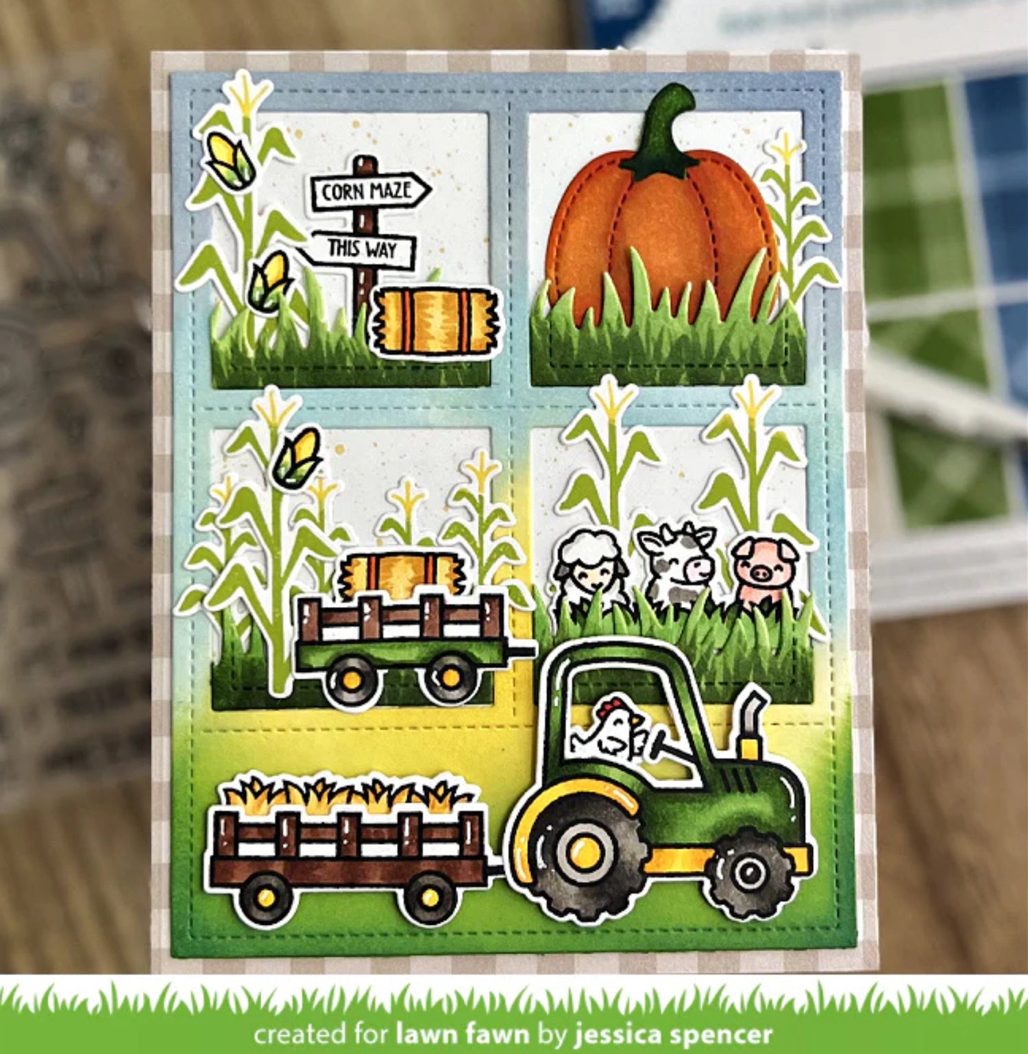 Lawn Fawn HAY THERE, HAYRIDES! Stamp & Die SET