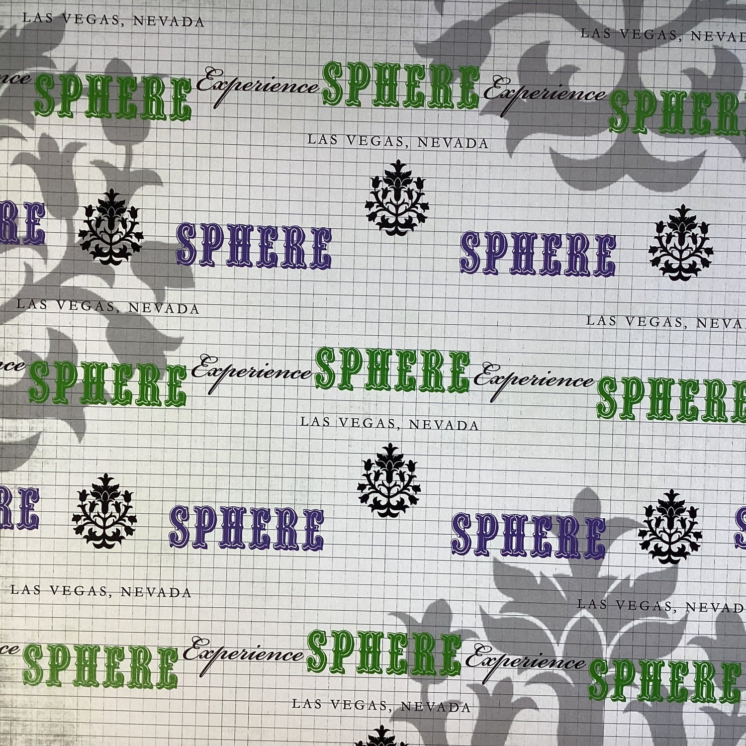 Fancy Grid SPHERE EXPERIENCE Las Vegas 12"x12" Scrapbook Paper