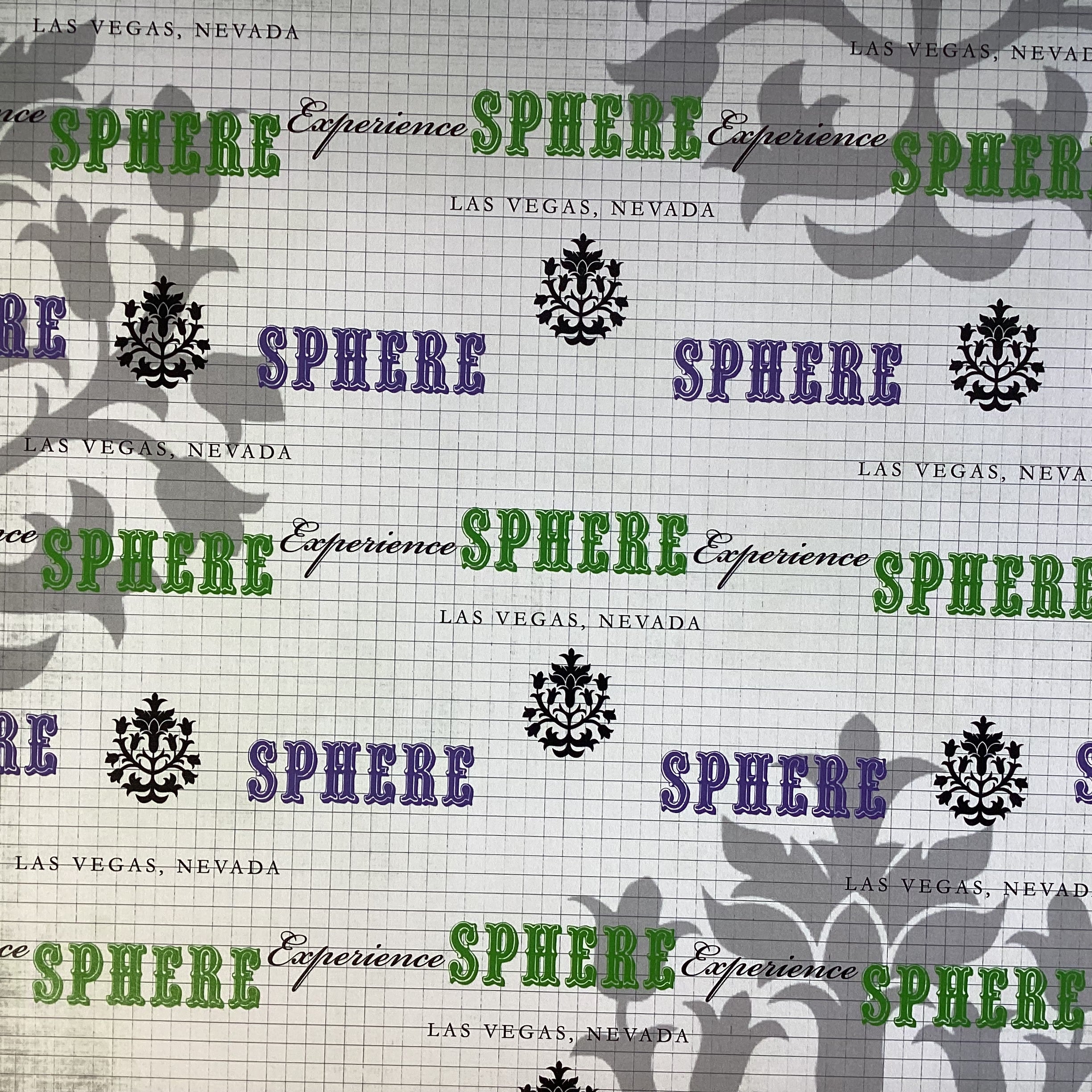 Fancy Grid SPHERE EXPERIENCE Las Vegas 12"x12" Scrapbook Paper