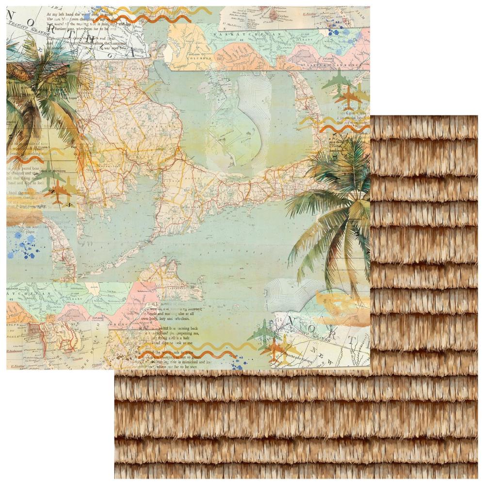 49 and Market BEACH VIBES 12X12 Scrapbook Paper