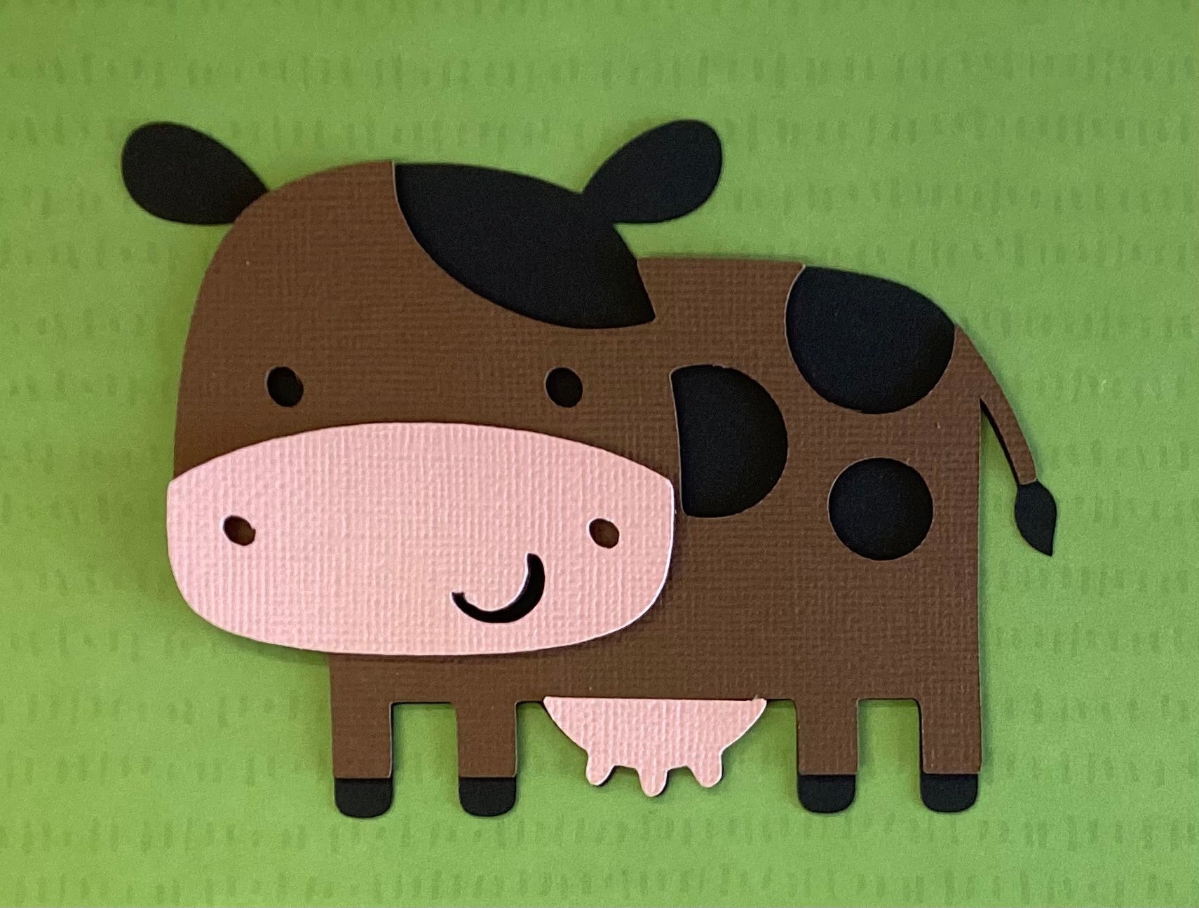 COW Custom Scrapbook Die Cut Embellishment
