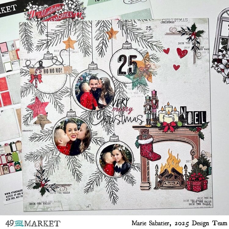 49 and Market Vicki Boutin MISTLETOE & MEMORIES Chipboard Basics