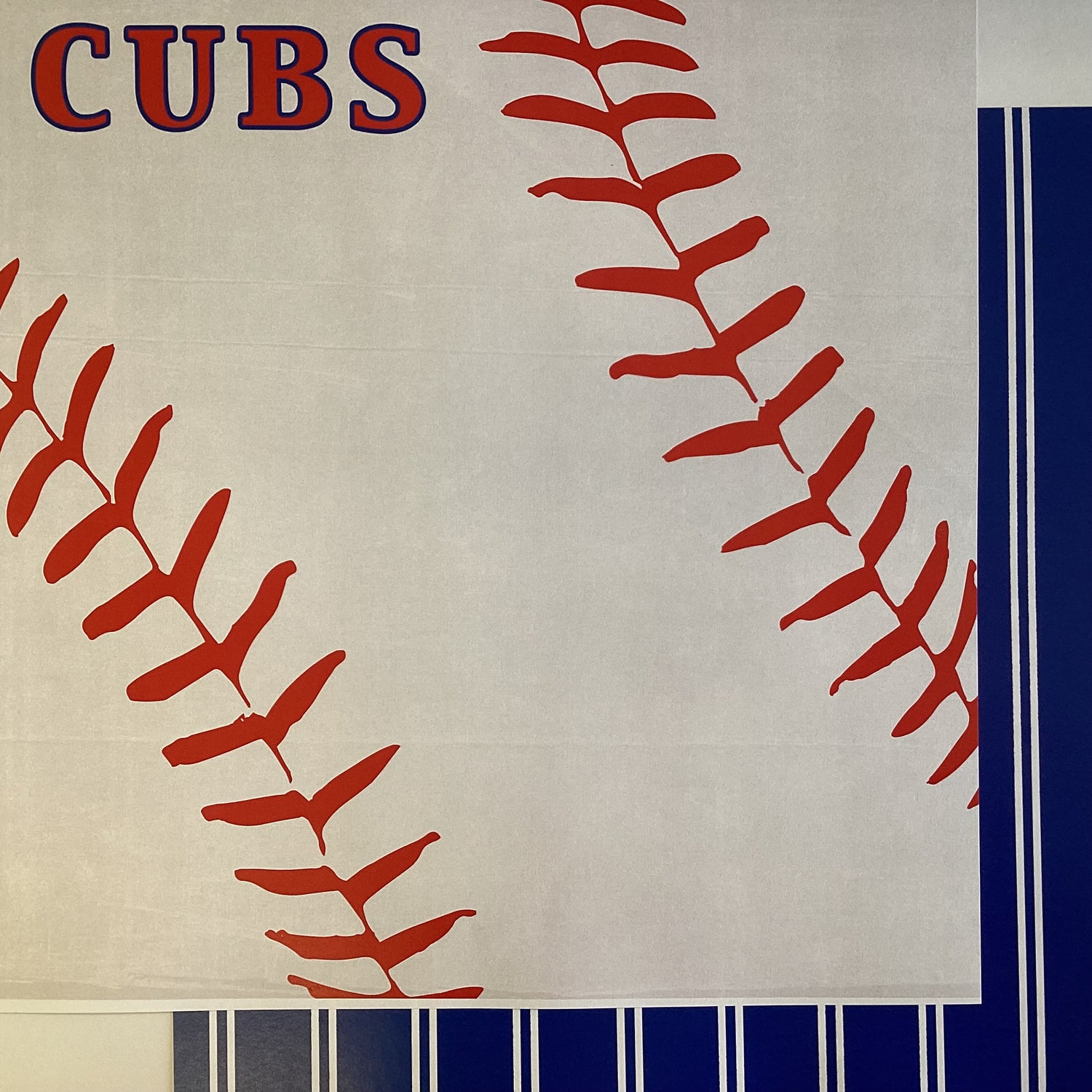 Scrapbooksrus CUBS BASEBALL 12"X12" Scrapbook Paper Kit 12 Sheets