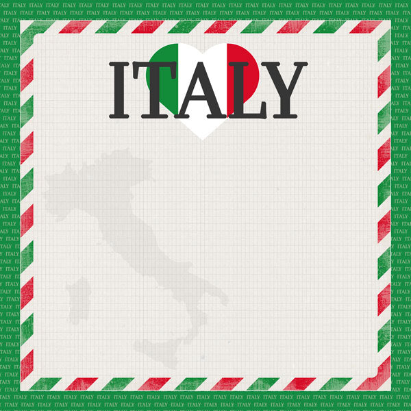 Scrapbook Customs ITALY 12”X12” Paper Pack