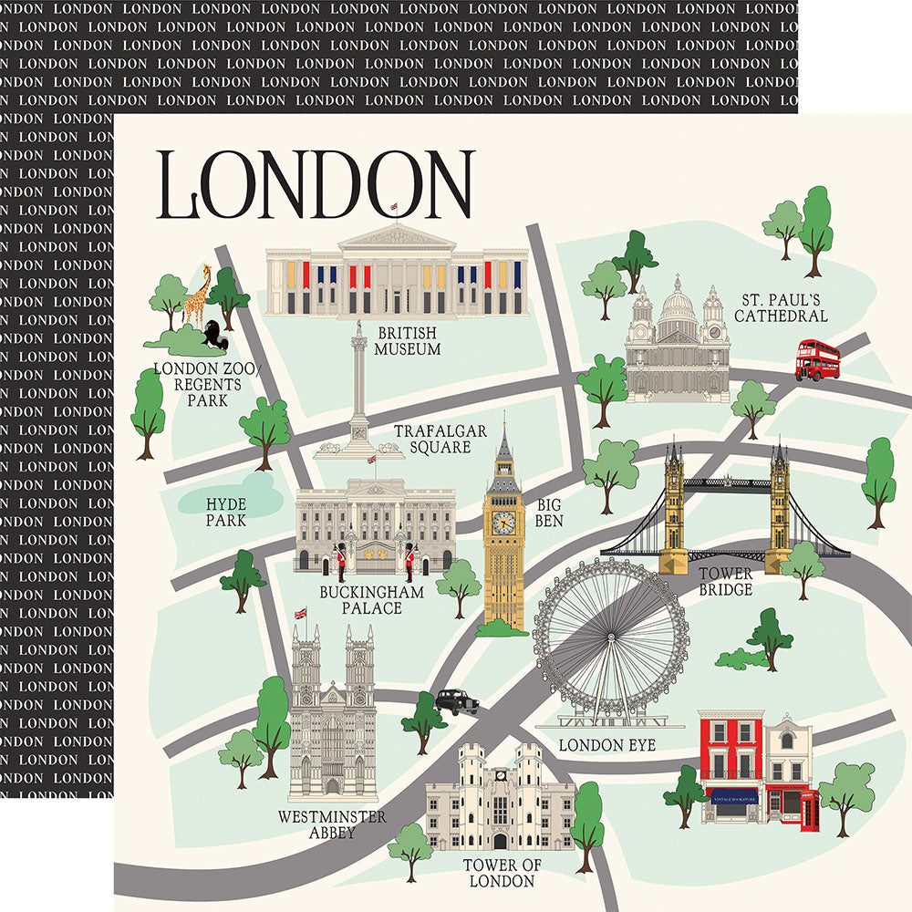 Carta Bella 12"X12" LONDON Collection Kit 13pc