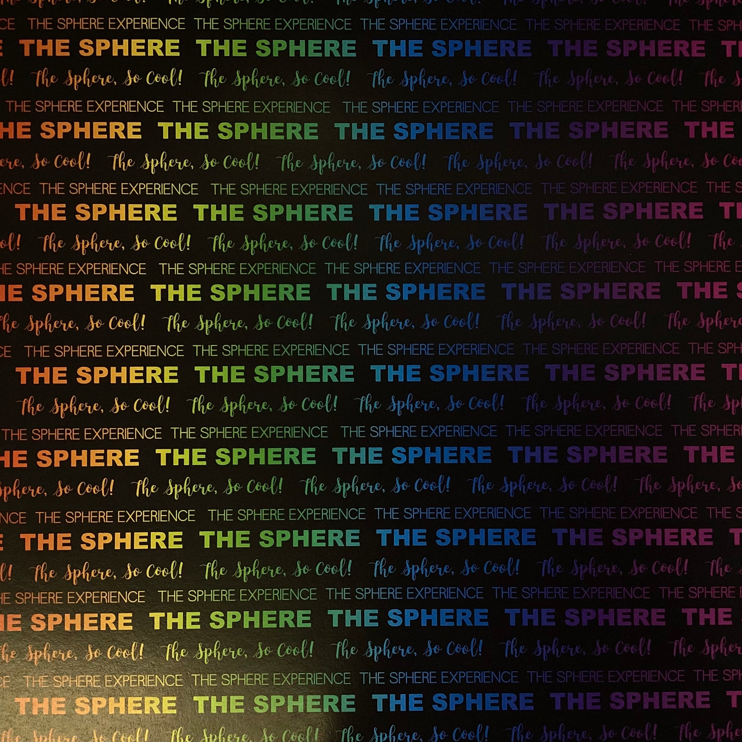 Neon THE SPHERE 12"X12" Downtown Las Vegas Scrapbook Paper