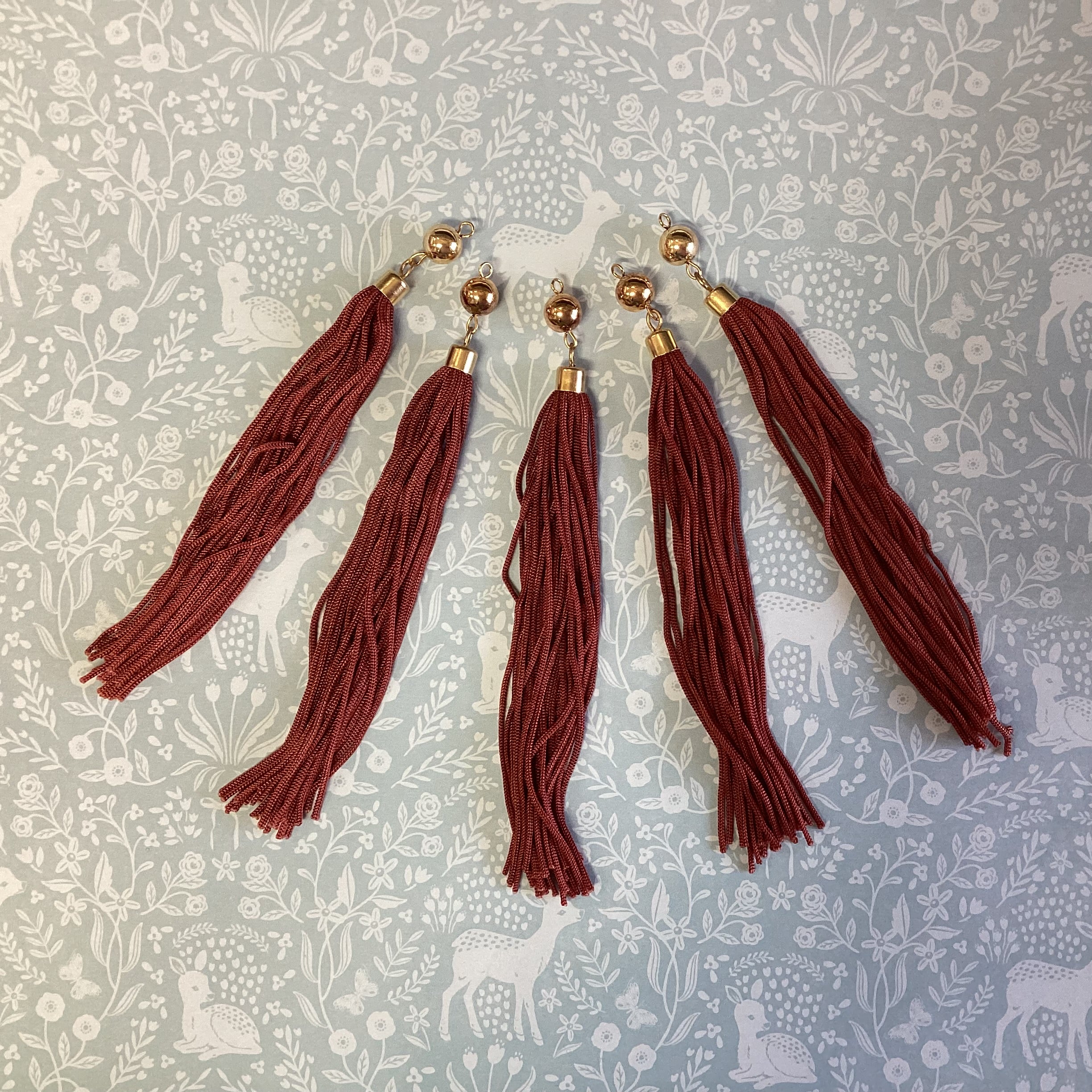 Scrapbooksrus DECORATIVE GOLD BALL TASSELS 5”