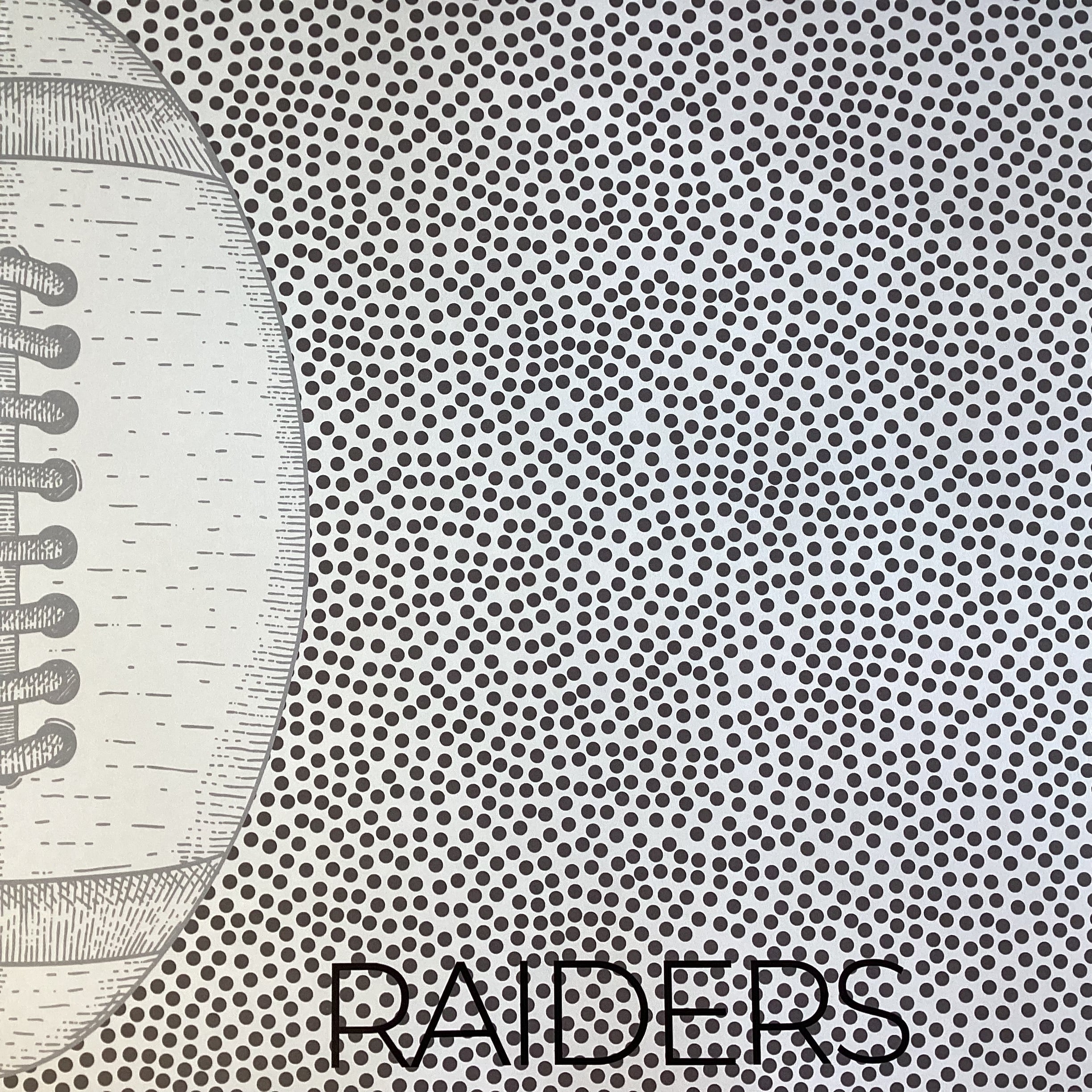 Scrapbooksrus RAIDERS FOOTBALL 12"X12" Scrapbook Paper Kit 12 Sheets