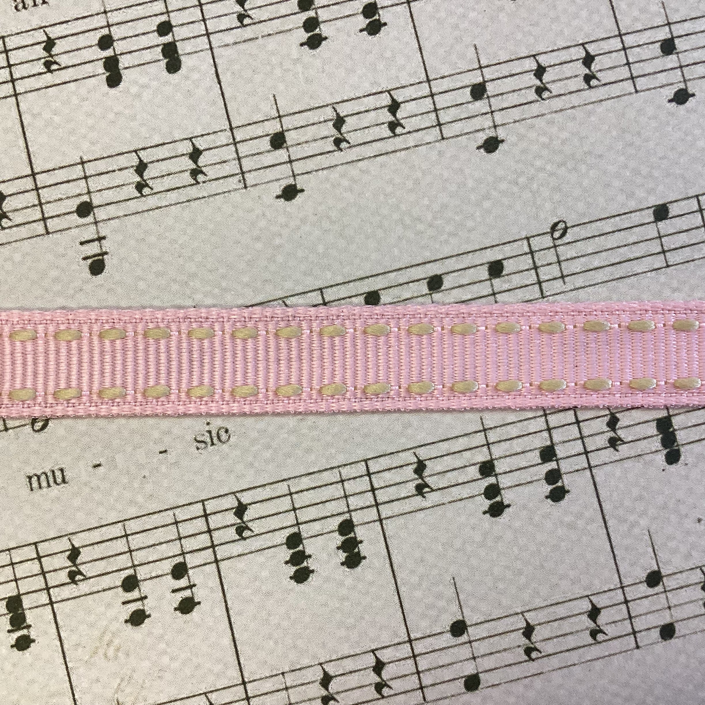 Creative Impressions 3/8” STITCHES RIBBON 1 yard yd
