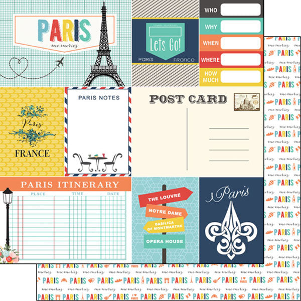 Scrapbooksrus PARIS MEMORIES 12”X12” Scrapbook Kit