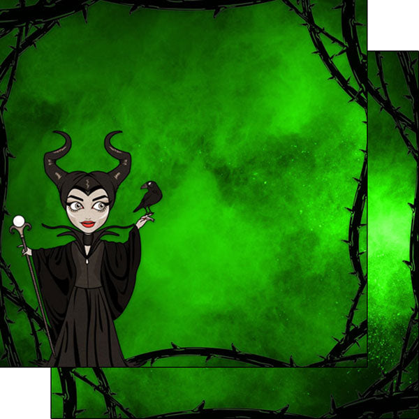 Magical Villian MISTRESS OF EVIL DS 12"X12" Scrapbook Paper