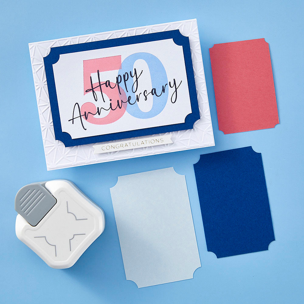 Spellbinders 3-In-1 NOTCHED CORNER Punch