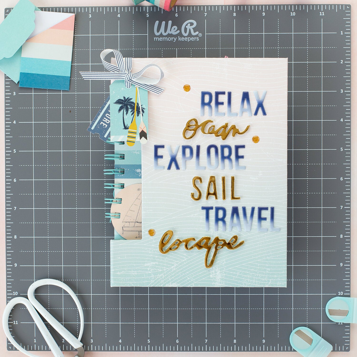 Heidi Swapp SET SAIL Mini Envelopes & Pockets 27pc