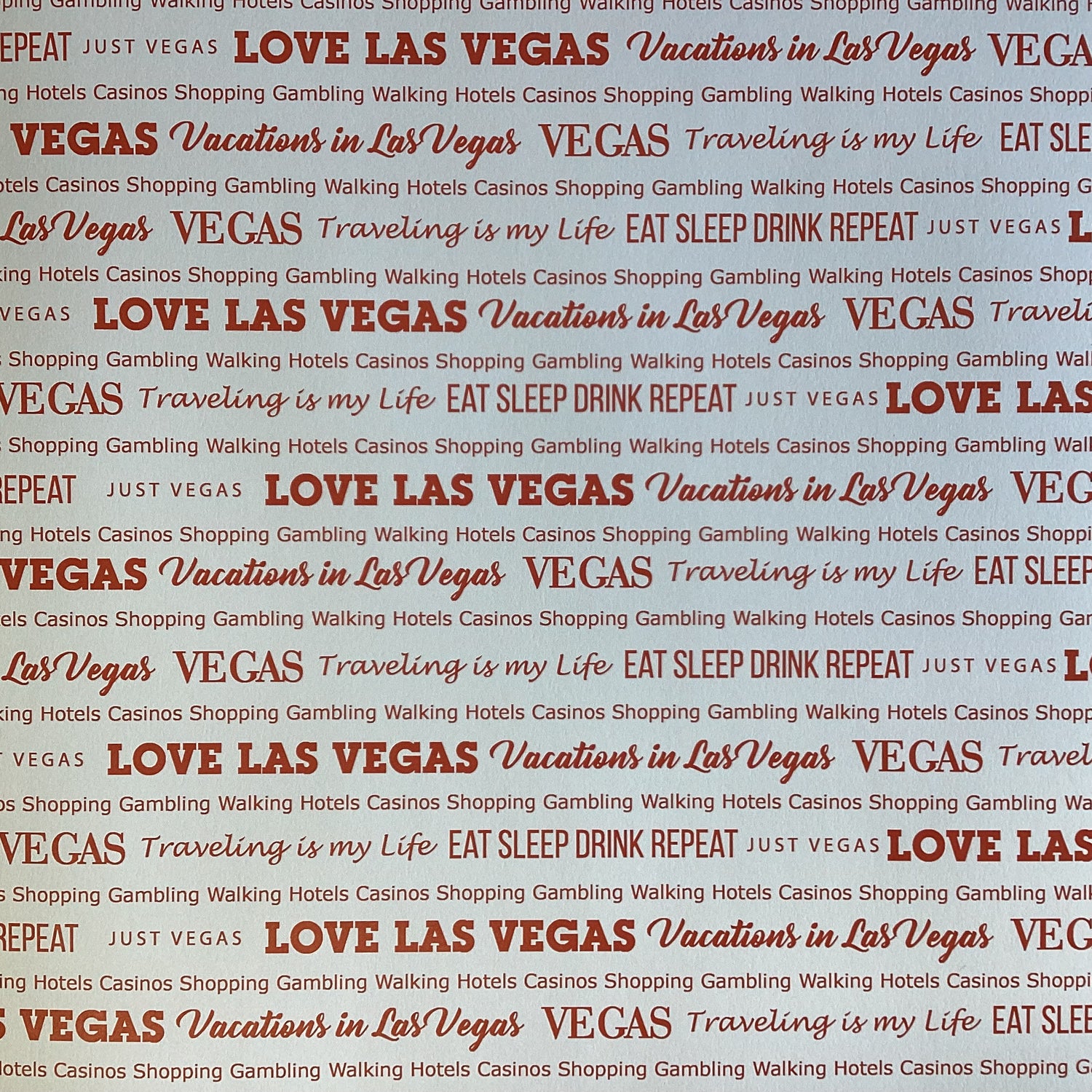 VEGAS PRIDE 2 12X12 Scrapbook Paper Scrapbook Customs