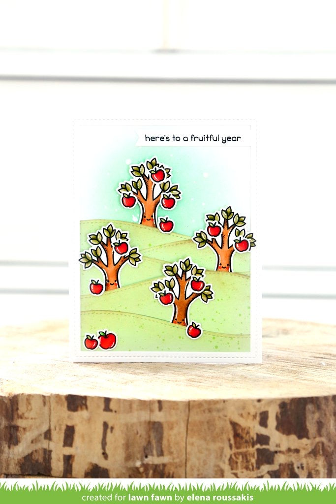 Lawn Fawn TREE BEFORE ‘N AFTERS Stamp & Die Set