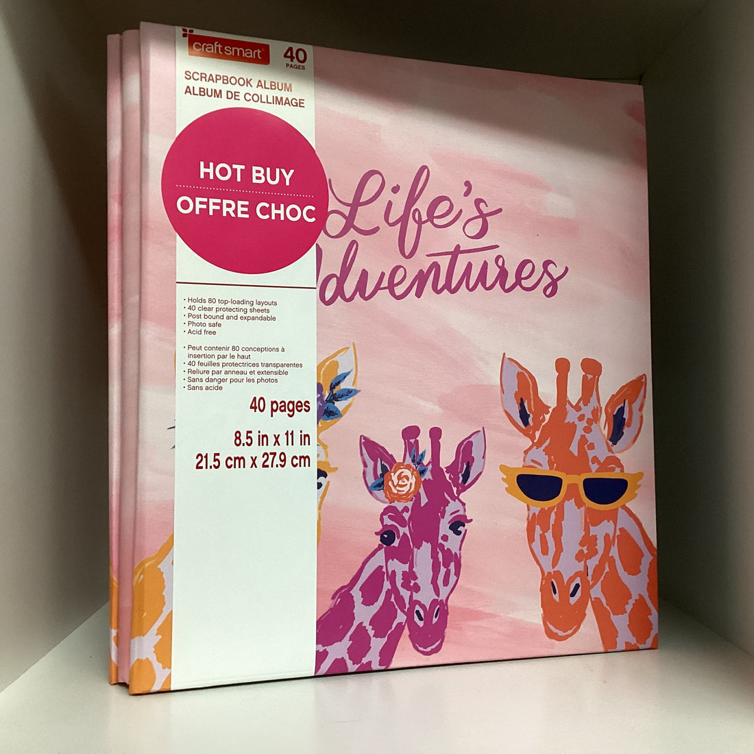 Postbound Album 8.5"X11” LIFE’S ADVENTURES Scrapbook Memory Album