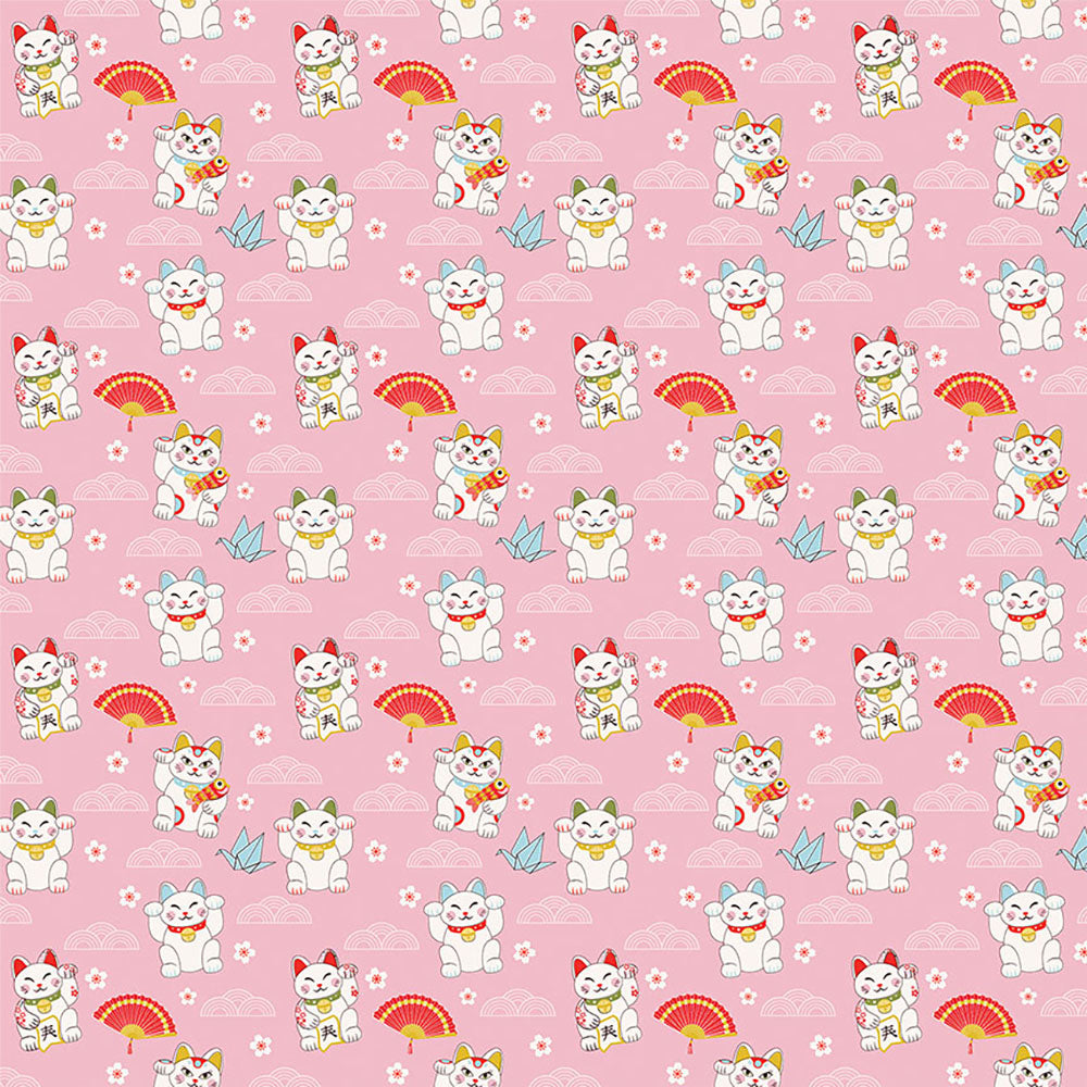 Photoplay LUCKY CAT 12”X12” Oriental Scrapbook Paper