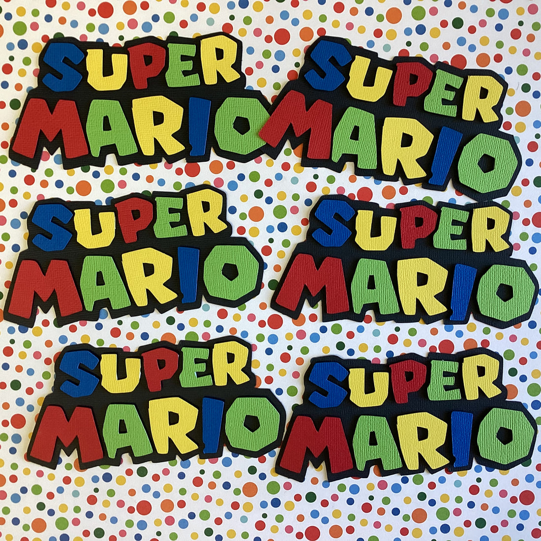 Scrapbooksrus SUPER MARIO SET DieCut Embellishments