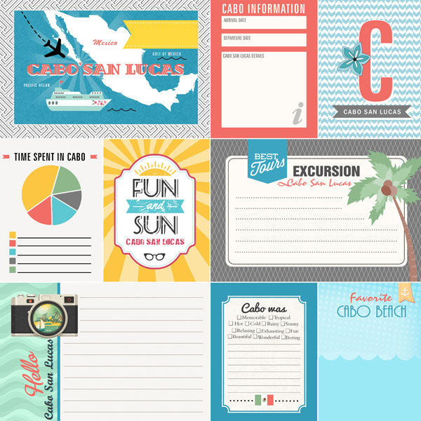 Scrapbooksrus CABO SAN LUCAS GETAWAY 12”X12” Scrapbook Kit