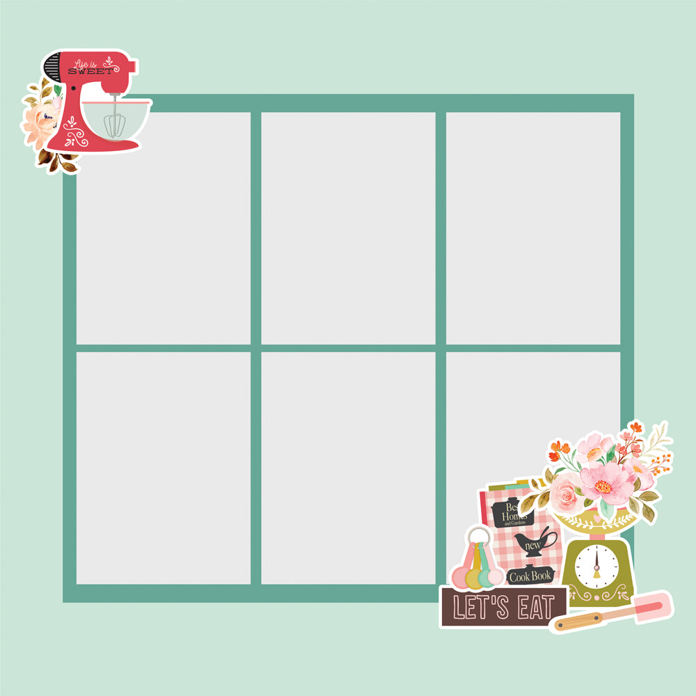 Simple Stories WHAT’S COOKIN’ Page Pieces 16pc