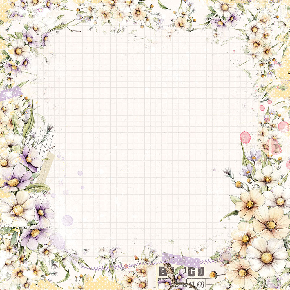 49 and Market The Looking Glass REFLECTED TALES 12X12 Scrapbook Paper