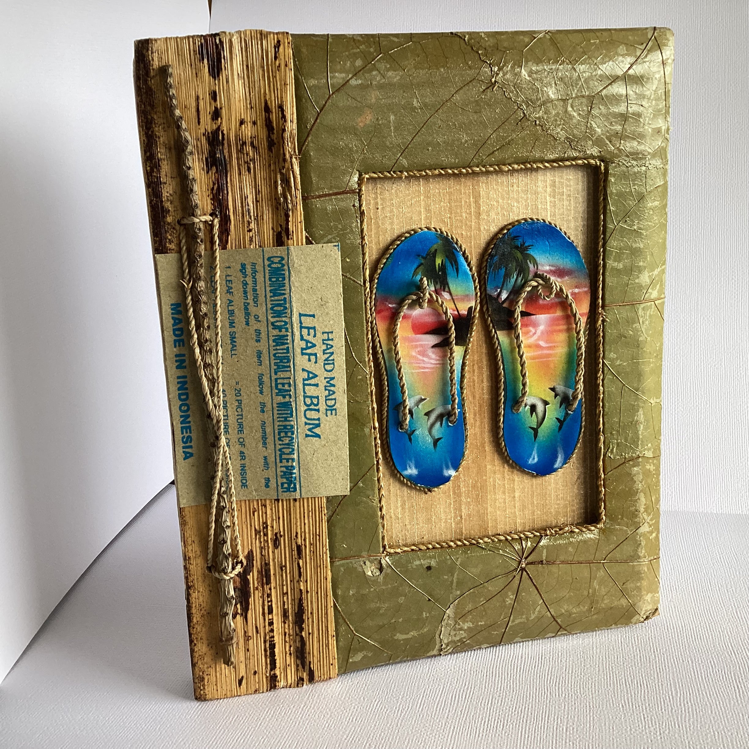 Handmade FLIP FLOPS LEAF 4”X6” Photo Album