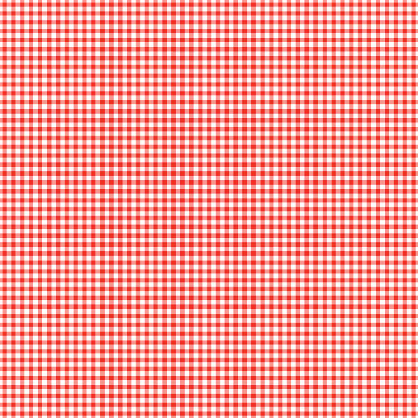 Scrapbook Customs STRAWBERRY GINGHAM 12"X12" Scrapbook Paper