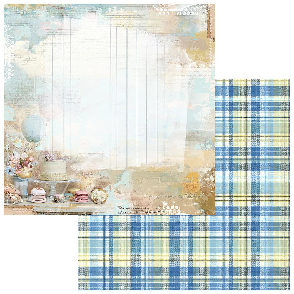 49 and Market GLIMMER GLEE HOORAY 12”X12” Scrapbook Paper