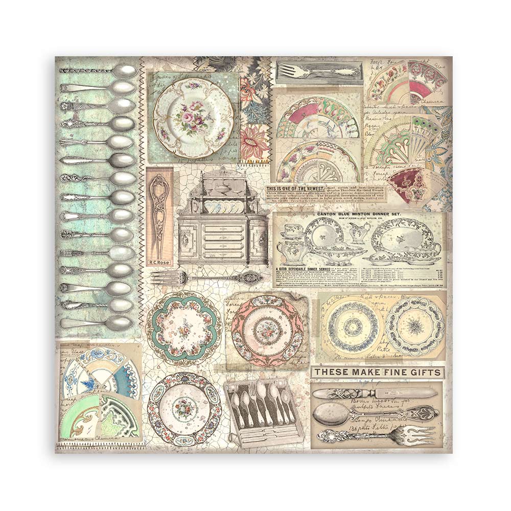 Stamperia BROCANTE ANTIQUES 12"X12" Maxi Paper Pad