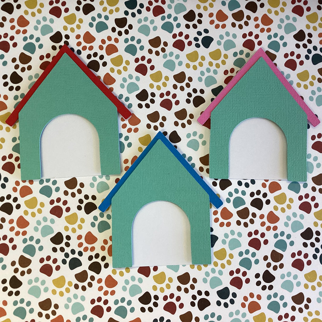 Scrapbooksrus DOGHOUSE Diecut Dog Puppy House Scrapbook Die Cuts