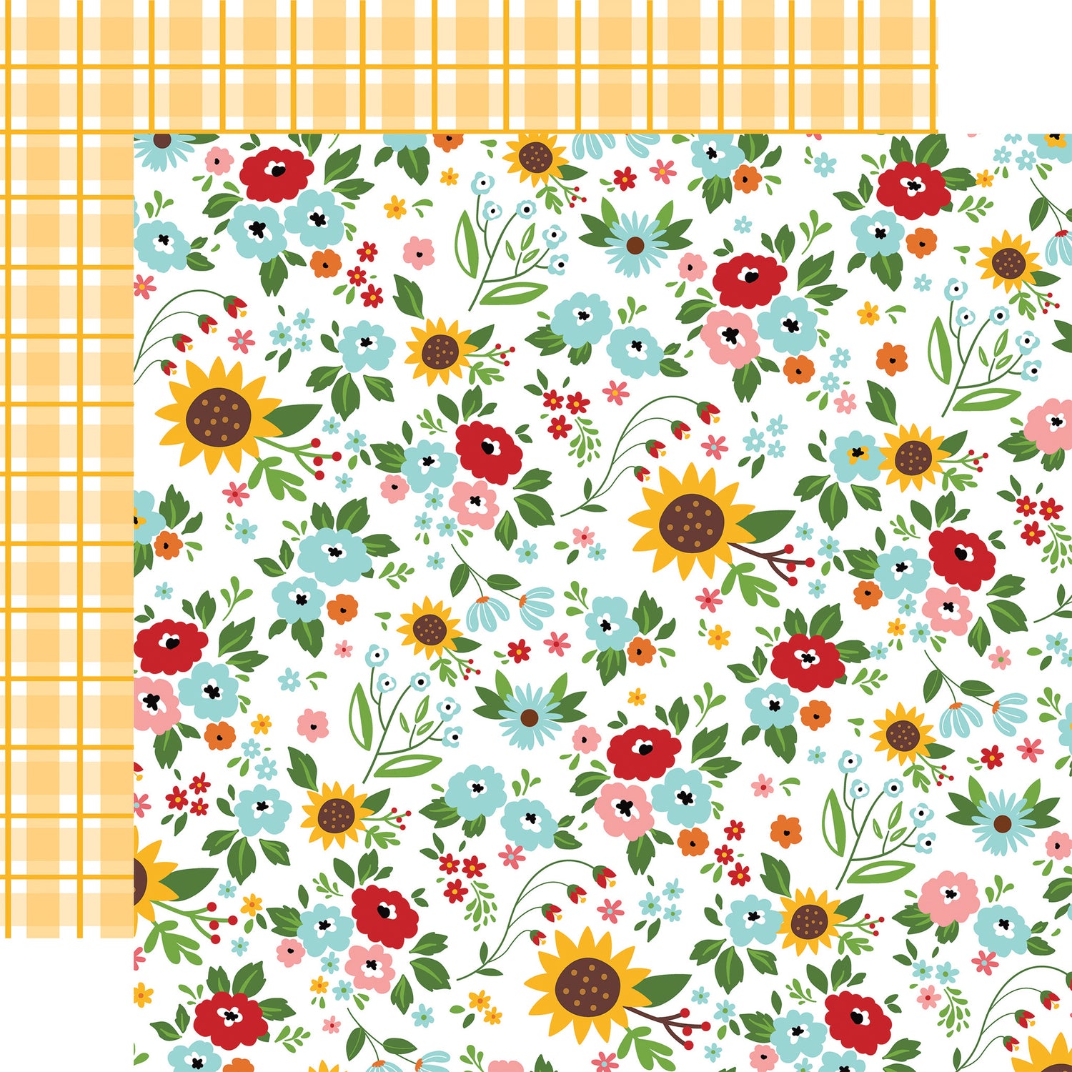 Echo Park FUN ON THE FARM 12”x12” Scrapbook Paper