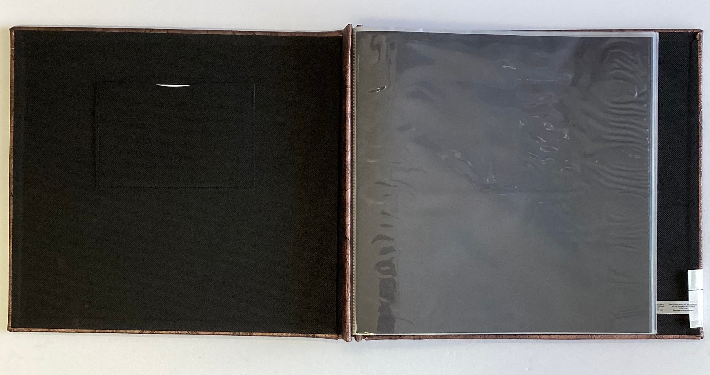 Recollections EMBOSSED BROWN FLORAL LEAF 12"X12" Scrapbook Memory Album