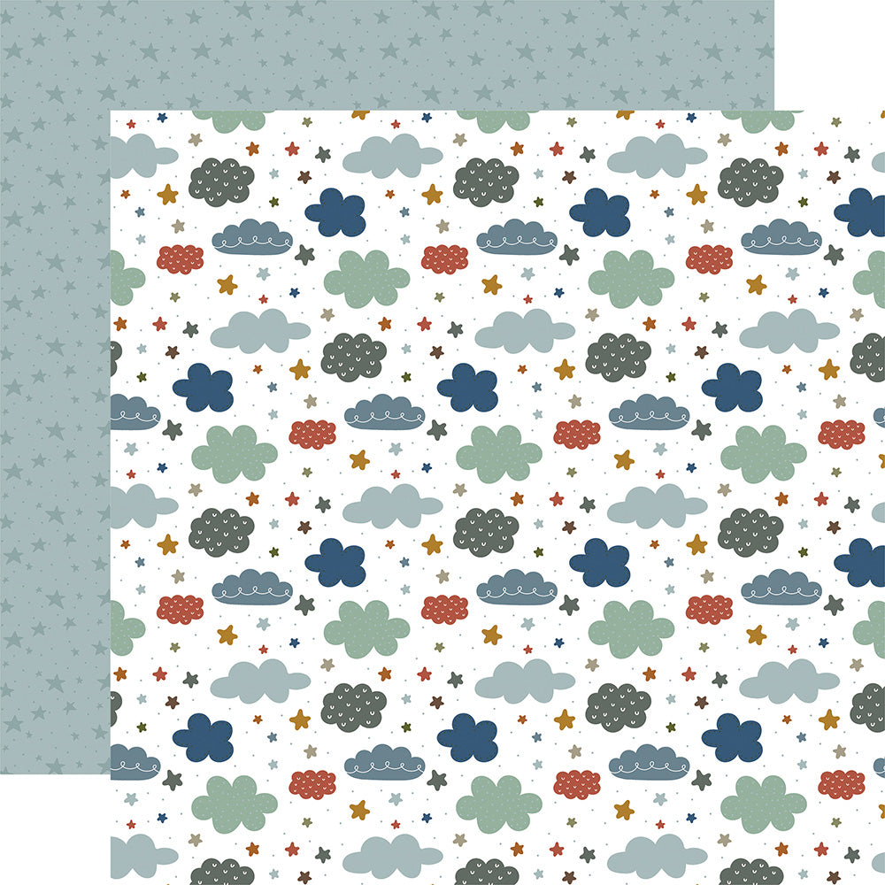 Echo Park DREAM BIG LITTLE BOY 12”X12" Scrapbook Paper