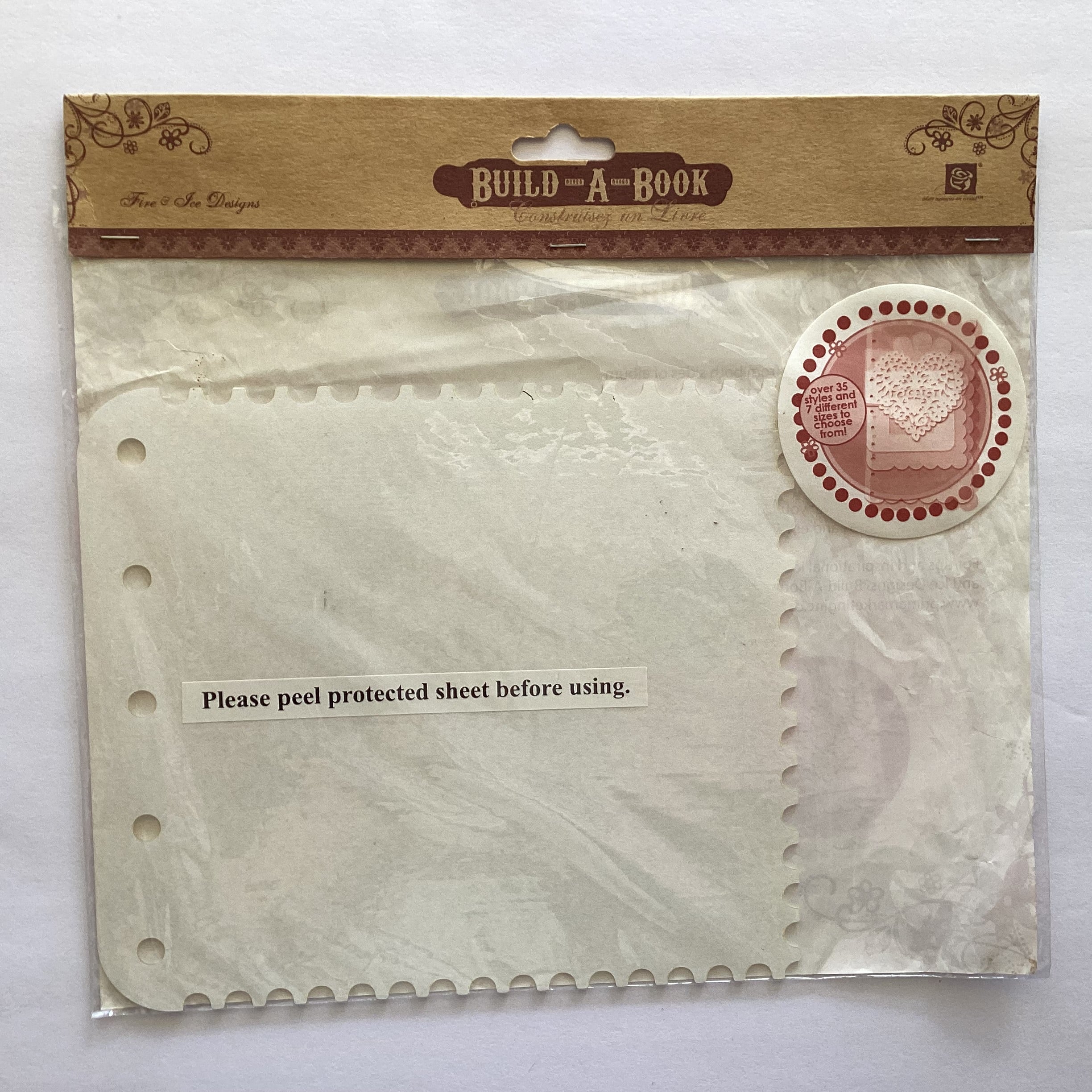 Prima Fire & Ice POSTAGE STAMP Build-A-Book 1 Page