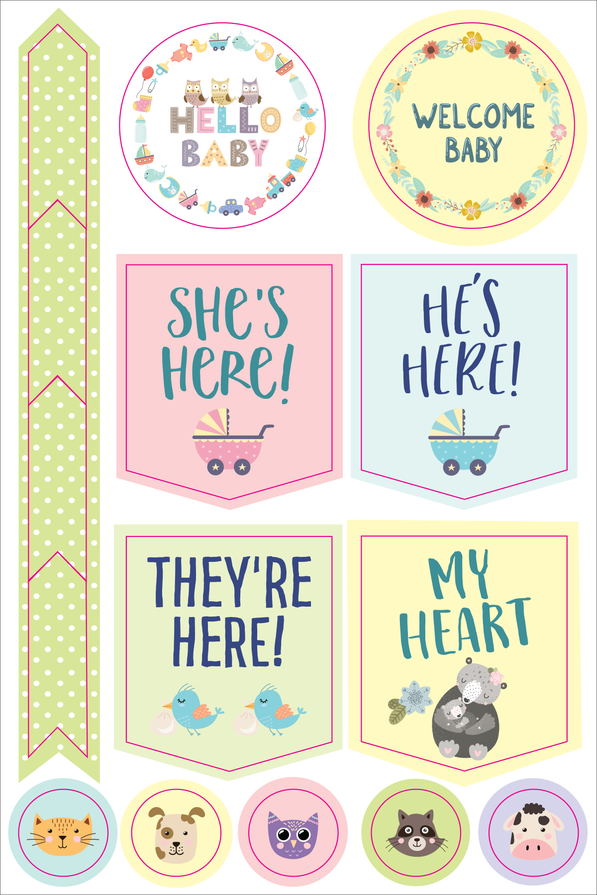 Peter Pauper Planner Stickers PREGNANCY BABY Essentials