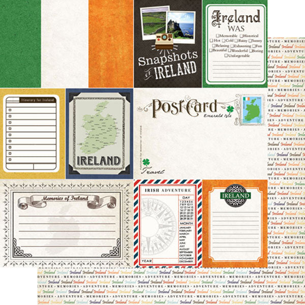 Scrapbooksrus IRELAND SIGHTSEEING 12”X12” Scrapbook Kit