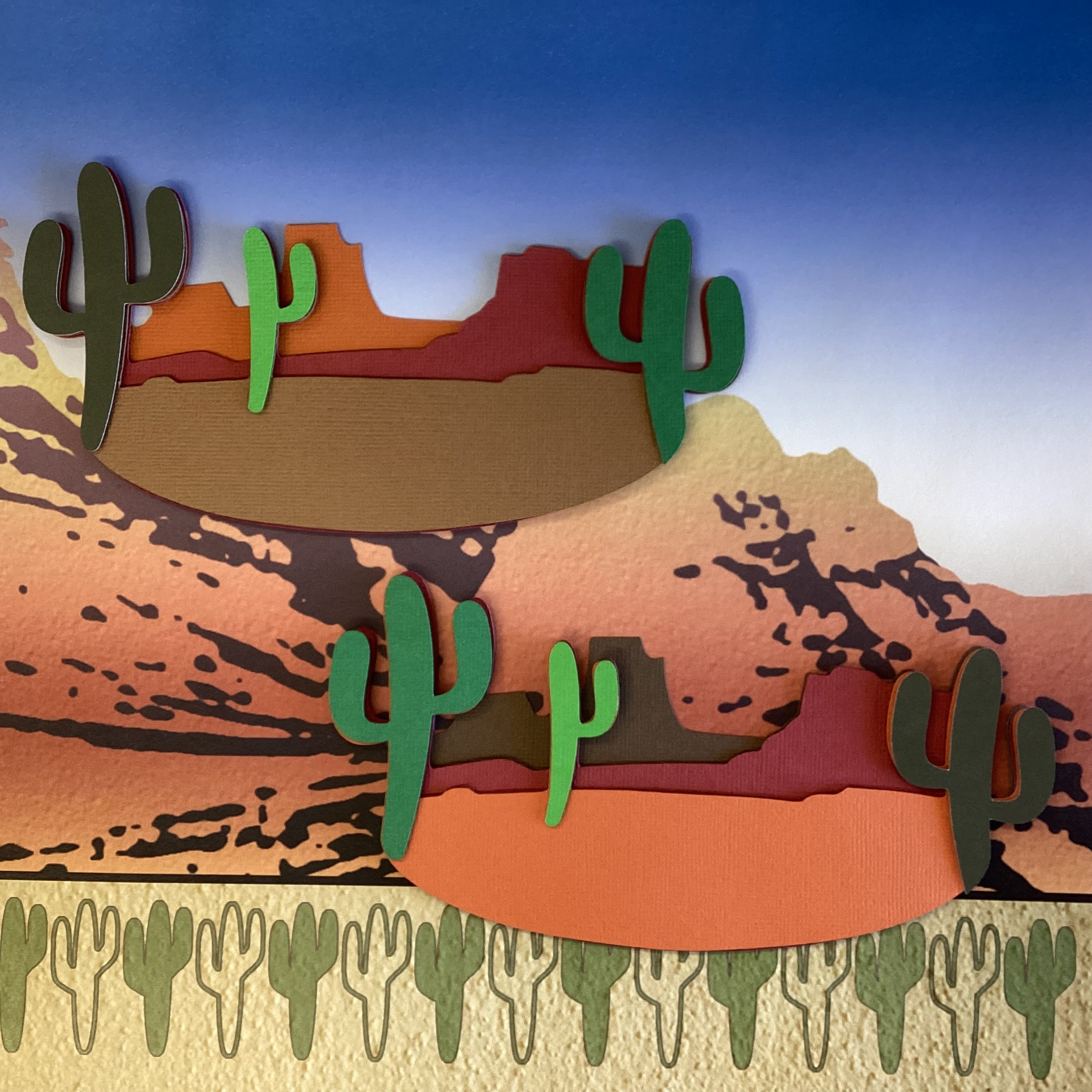 MOUNTAIN CACTUS Red Rock Mt. Charleston Grand Canyon Travel Laser Cut