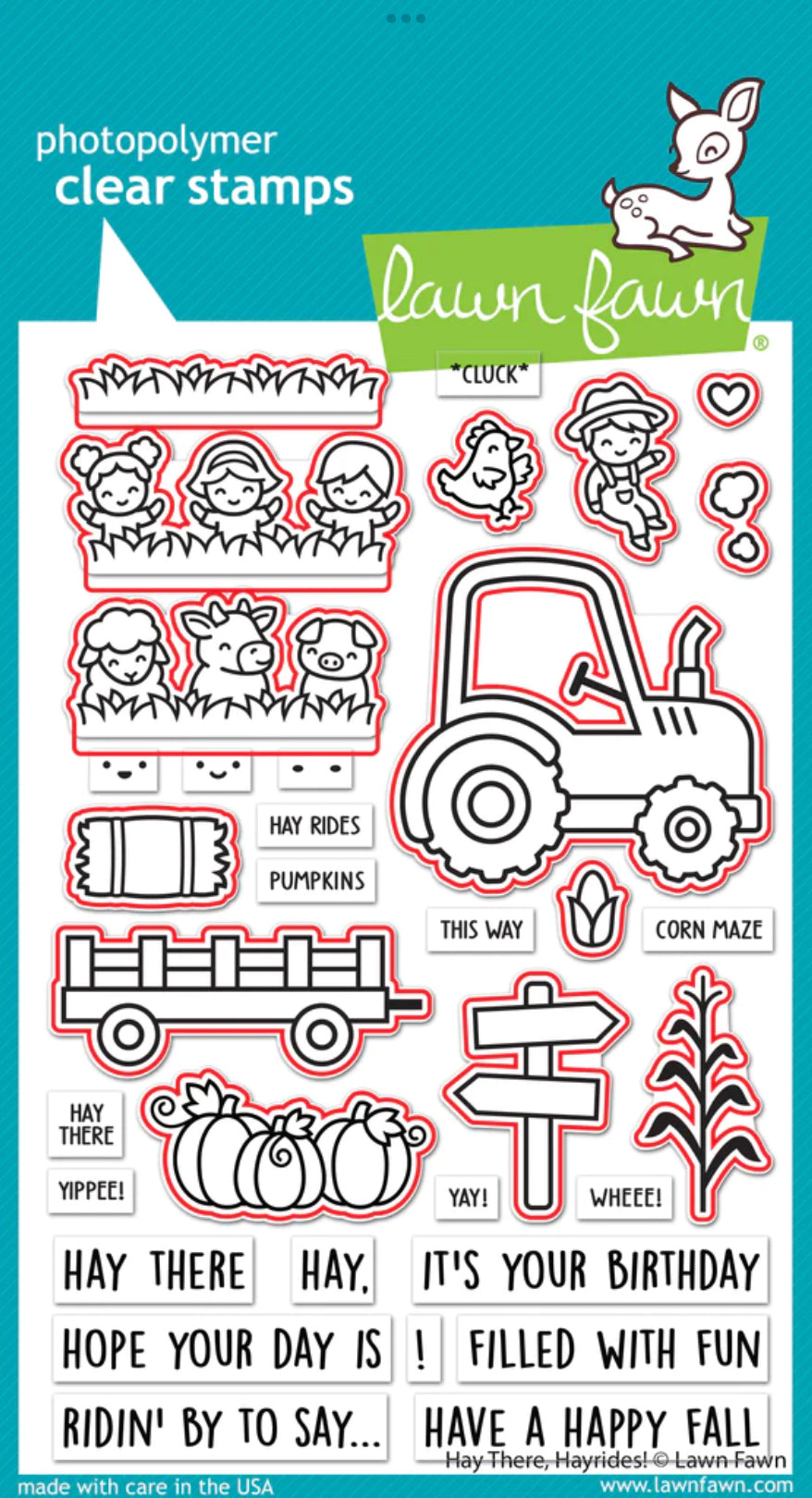 Lawn Fawn HAY THERE, HAYRIDES! Stamp & Die SET