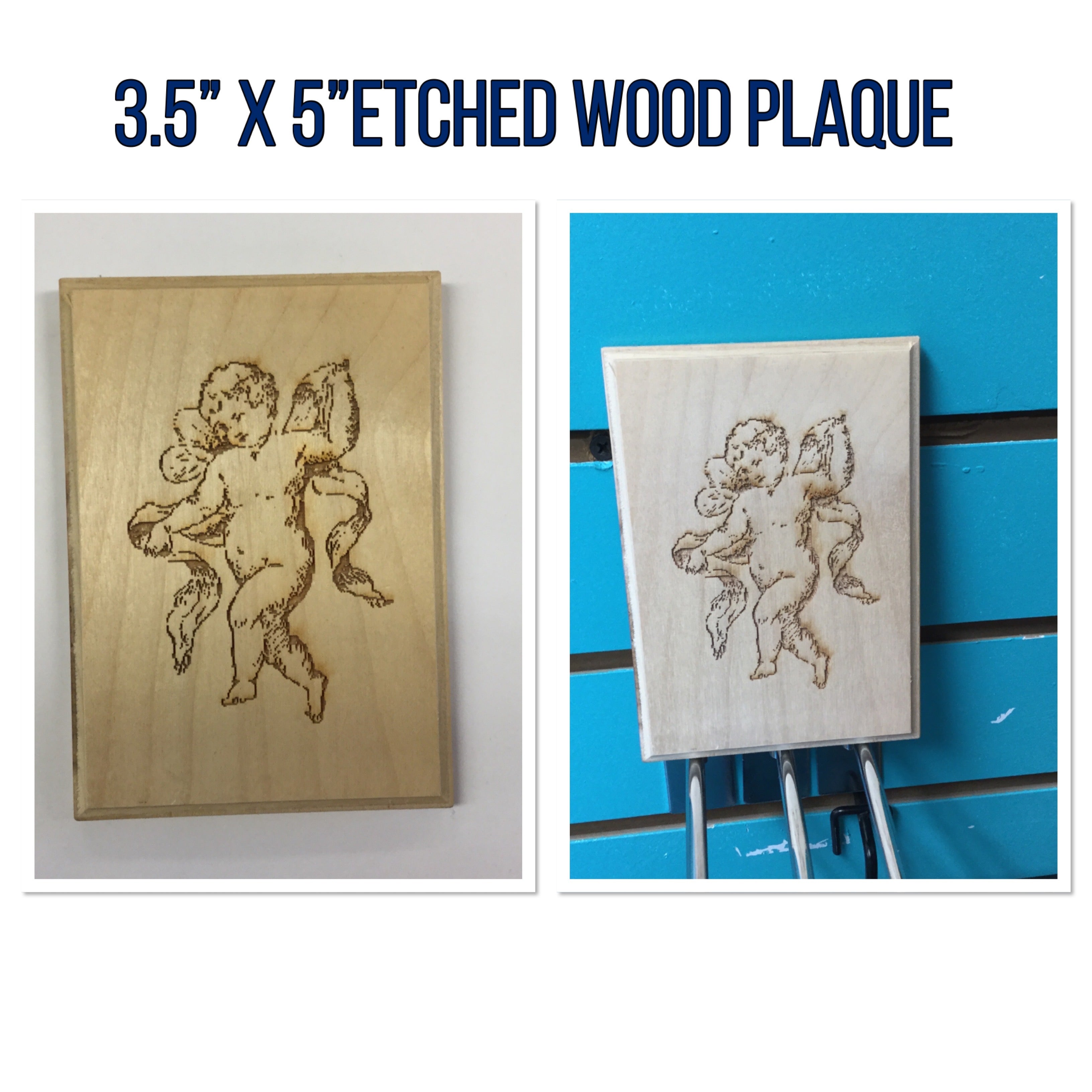 ETCHED WOOD PLAQUE Wall Art Sign Home Decor