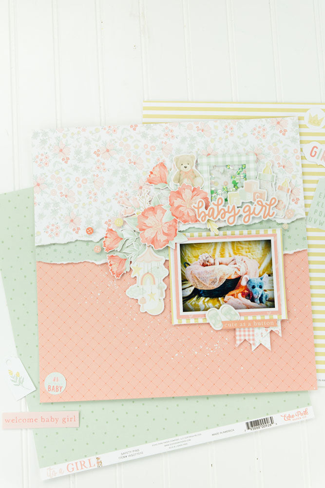 Echo Park IT’S A GIRL 12"X12" Collection Kit