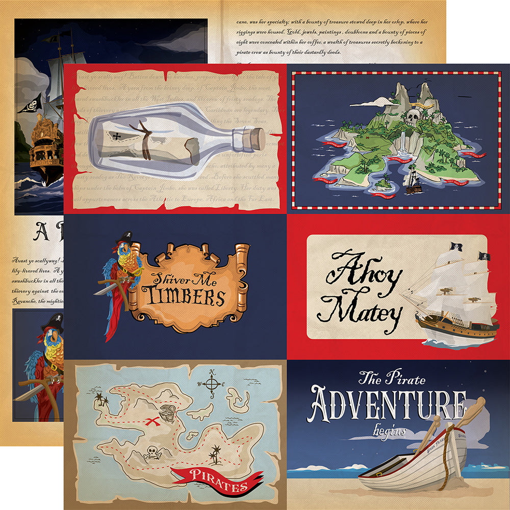 Carta Bella PIRATES 12"X12" Scrapbook Paper
