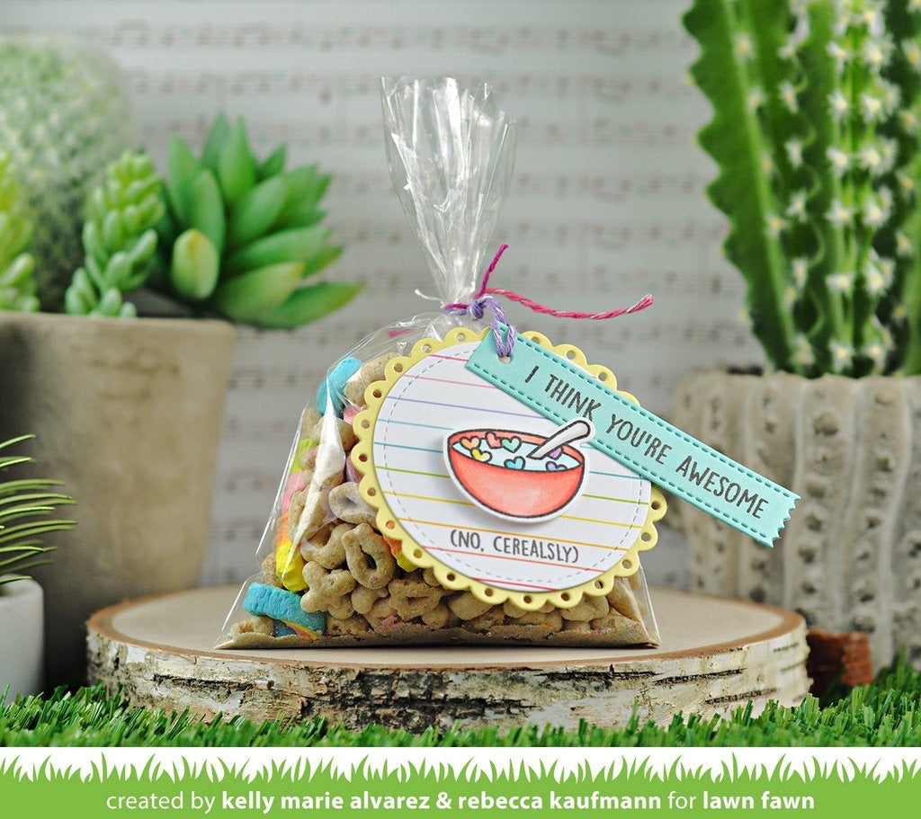 Lawn Fawn CEREALSLY AWESOME Stamp & Die Set