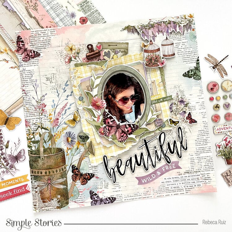 Simple Stories SIMPLE VINTAGE MEADOW FLOWERS 6”X8” Paper Pad