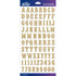 Sticko GLITTER CARNIVAL Small Alphabet Stickers 83pc