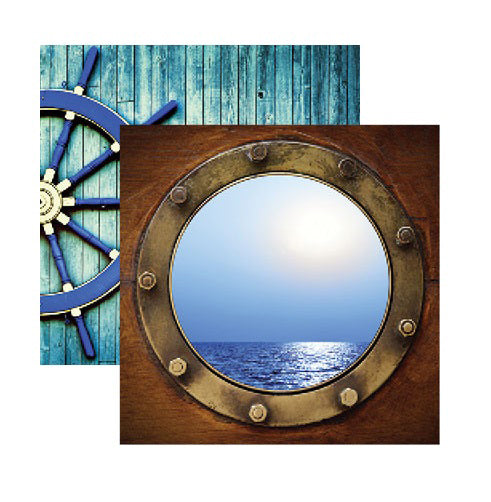 Reminisce Caribbean Cruise PORT OF CALL 12"X12" Scrapbook Paper