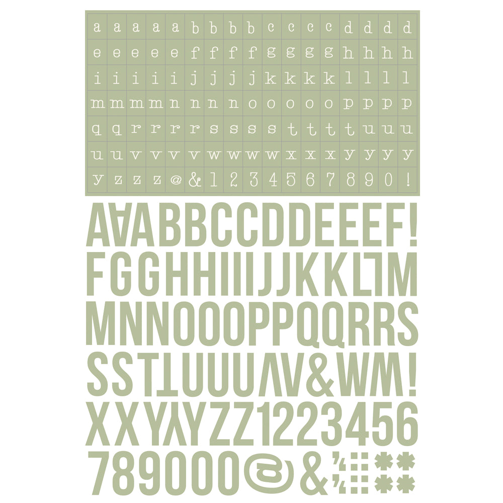 Simple Stories ColorVibe BOHO Alpha Sticker Book